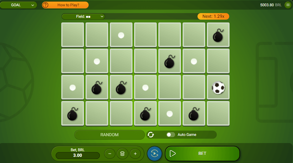 Jogue Mines por Dinheiro Real, Jogo da Bombinha